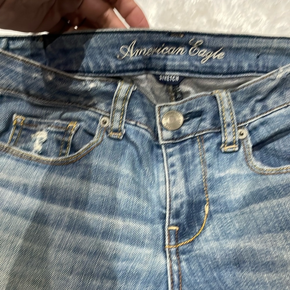 Beautiful blue Jean stretch. Size 4.